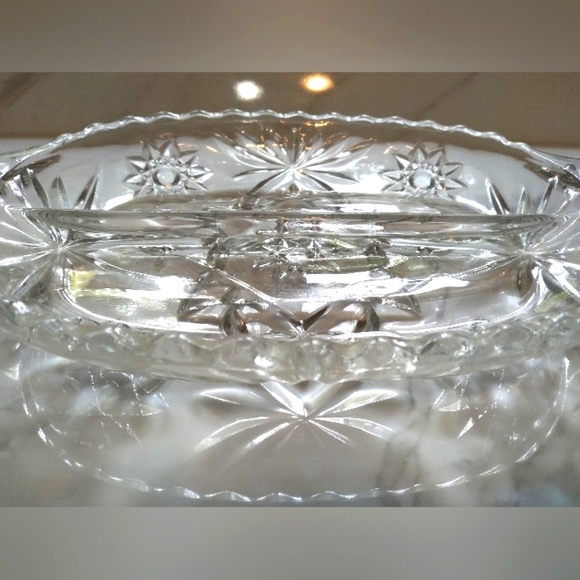 Vintage Anchor Hocking Divided Relish Dish - Picture 2 of 2